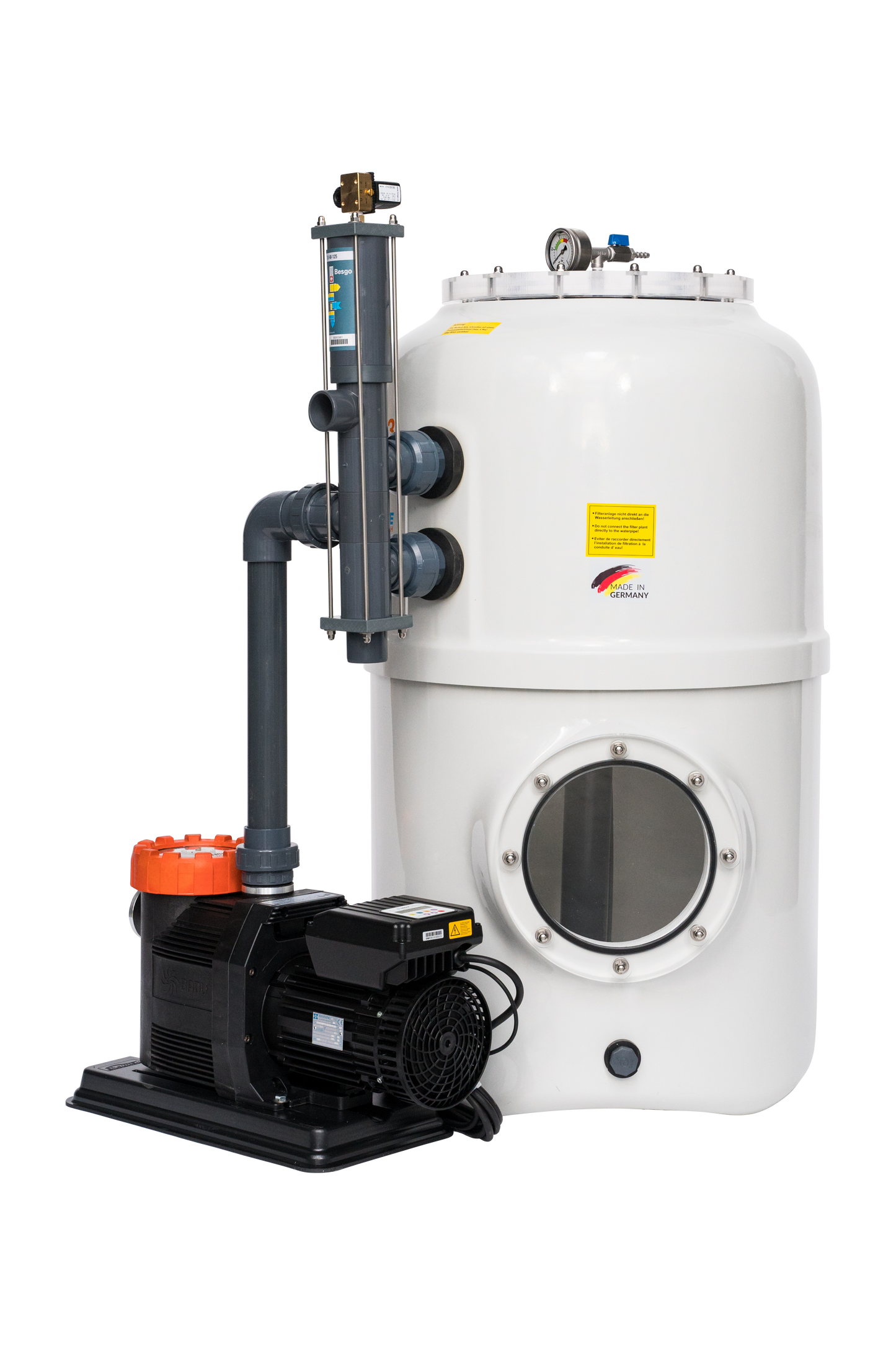 BÜHNE³ Filteranlage mit Stangenventil D 500 - Comfort 12