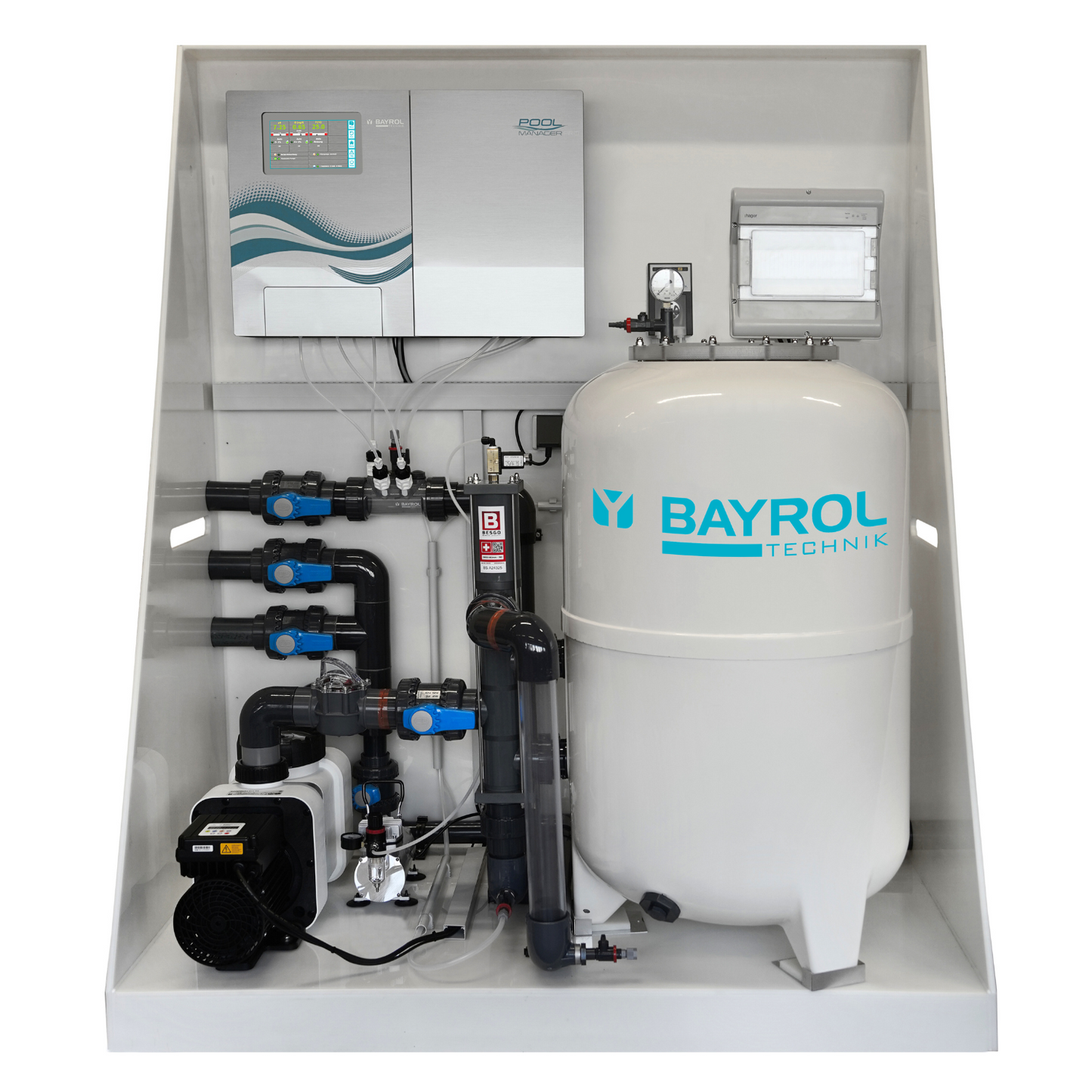 Bayrol Pooltechnikbox - Vormontiertes Pool-Kombisystem