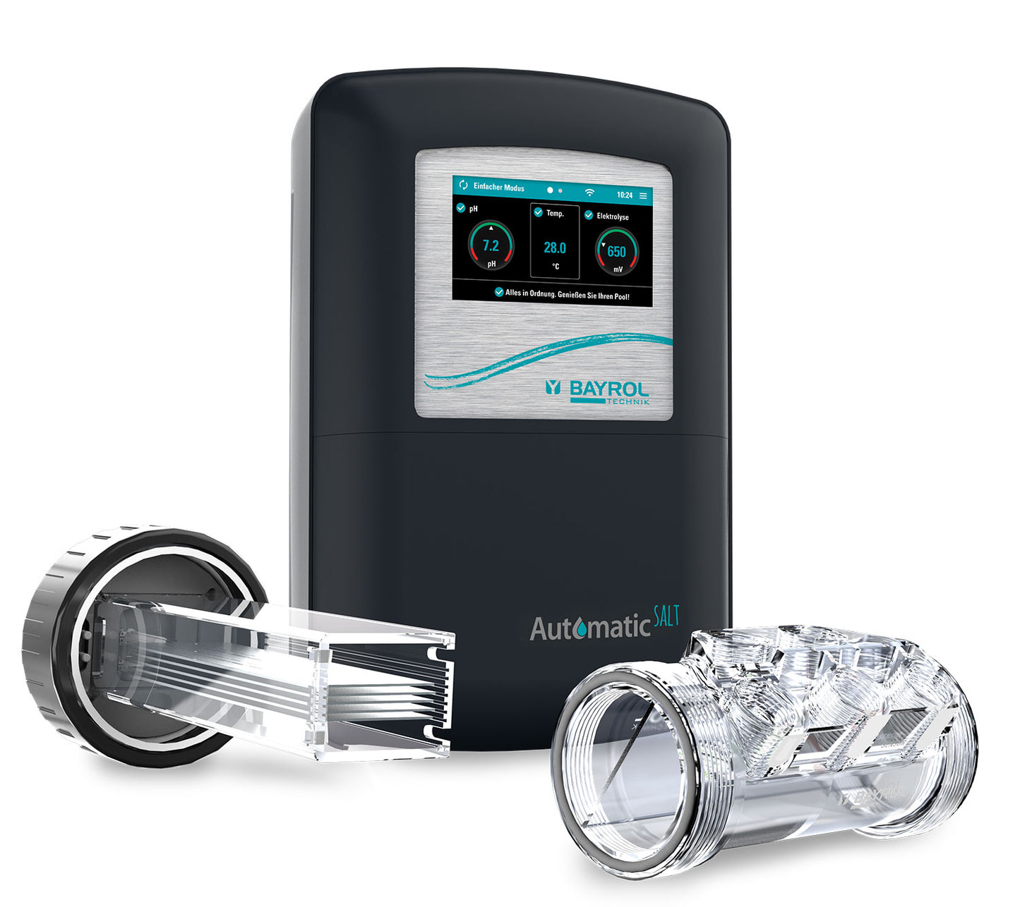 Pool-Technikbox – Grau | 200 × 84 × 127 cm