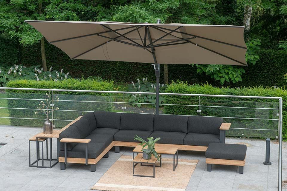 Sonnenschirm Exklusiv 300 x 400 cm | Taupe