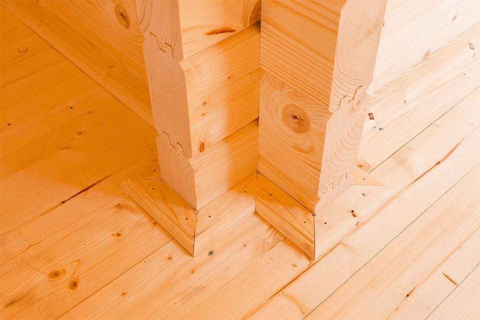 HOT HOUSE Gartensauna / Maße: (B x T x H) 387 x 387 x 282 cm