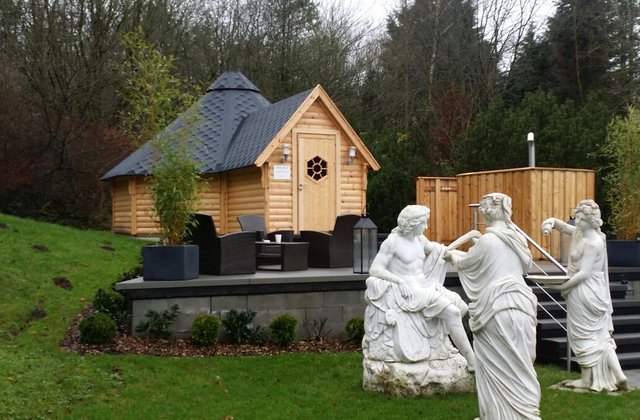 Saunakota / Gartensauna 25m²