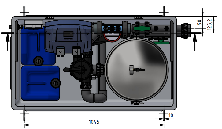 Pool Technikbox / bis 30m³