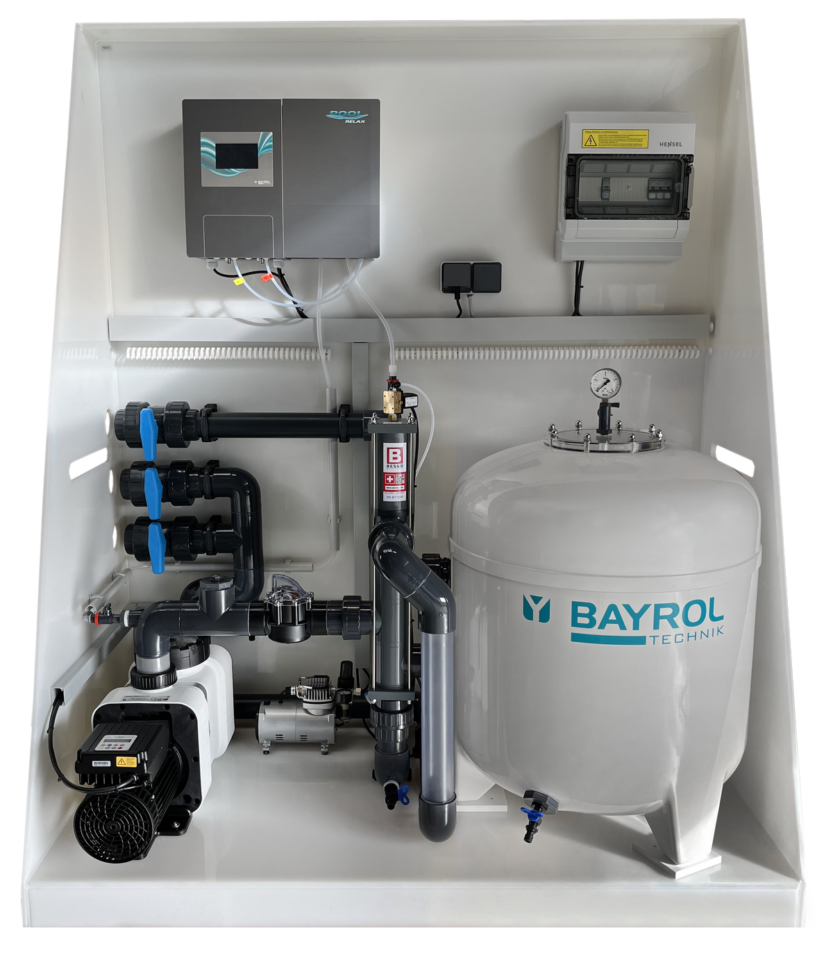 BAYROL PoolCombiSystem Premium – vormontierte Pooltechnik